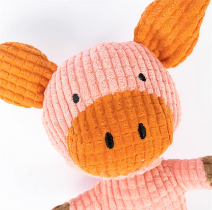 Milou and Lumi Pig Plush Squeaky Dog Toy