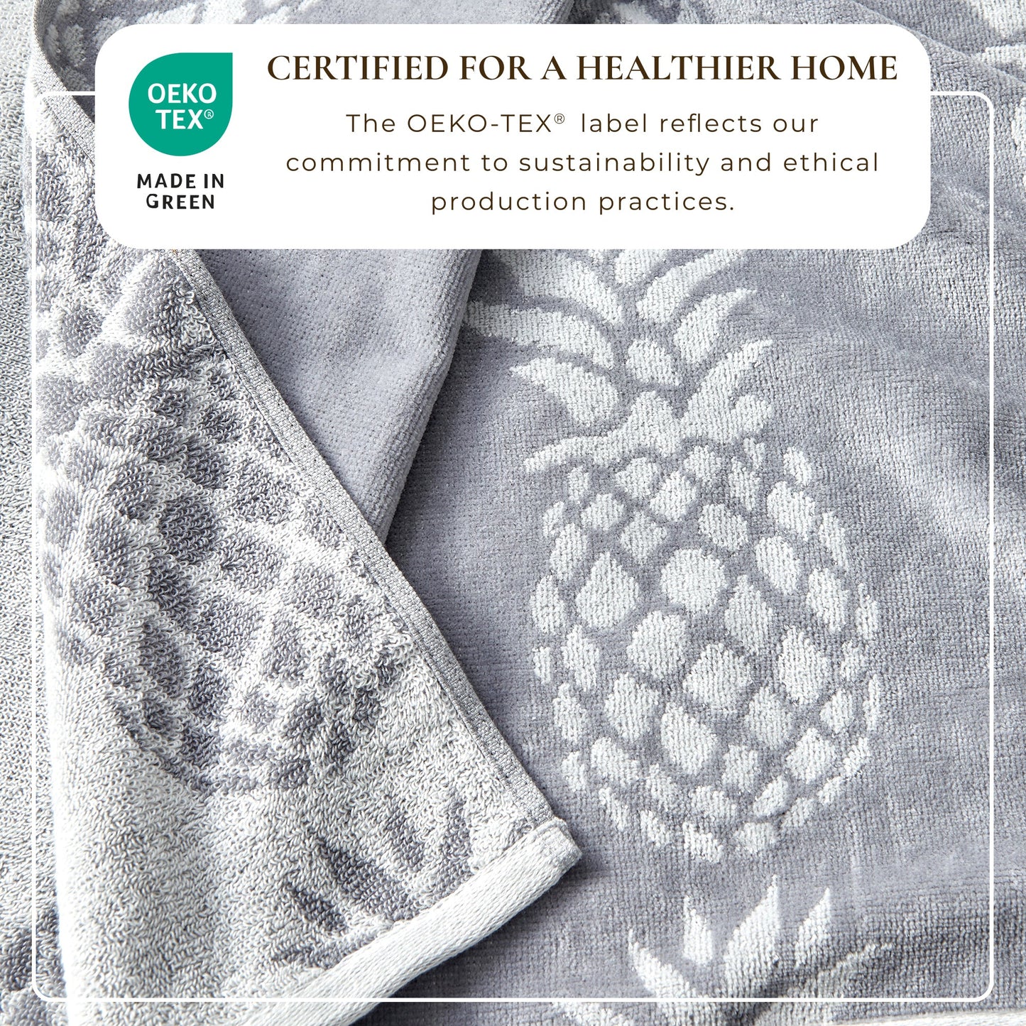 100% Cotton Velour Beach Towels 2-Pack - Maui Collection, 30" x 60"