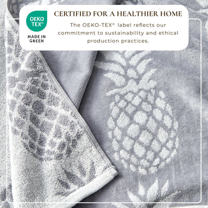 100% Cotton Velour Beach Towels 2-Pack - Maui Collection, 30" x 60"