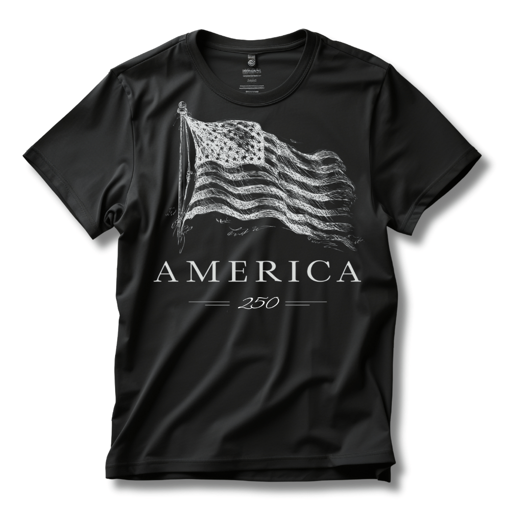 America's 250th Anniversary Vintage Flag T-Shirt - Patriotic USA Edition