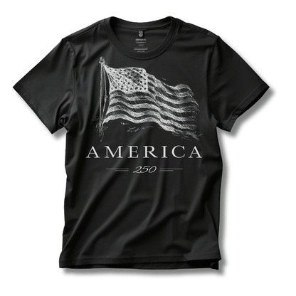 America's 250th Anniversary Vintage Flag T-Shirt - Patriotic USA Edition