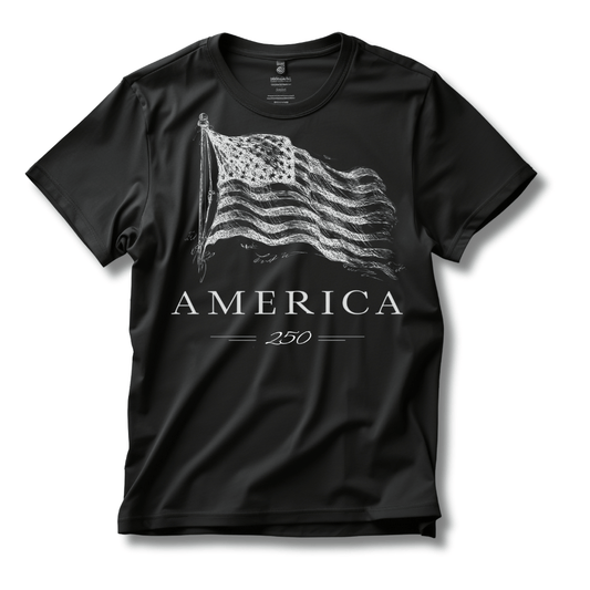 America's 250th Anniversary Vintage Flag T-Shirt - Patriotic USA Edition