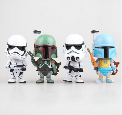 Star Wars Chibi Bounty Hunter Bobblehead Figurine
