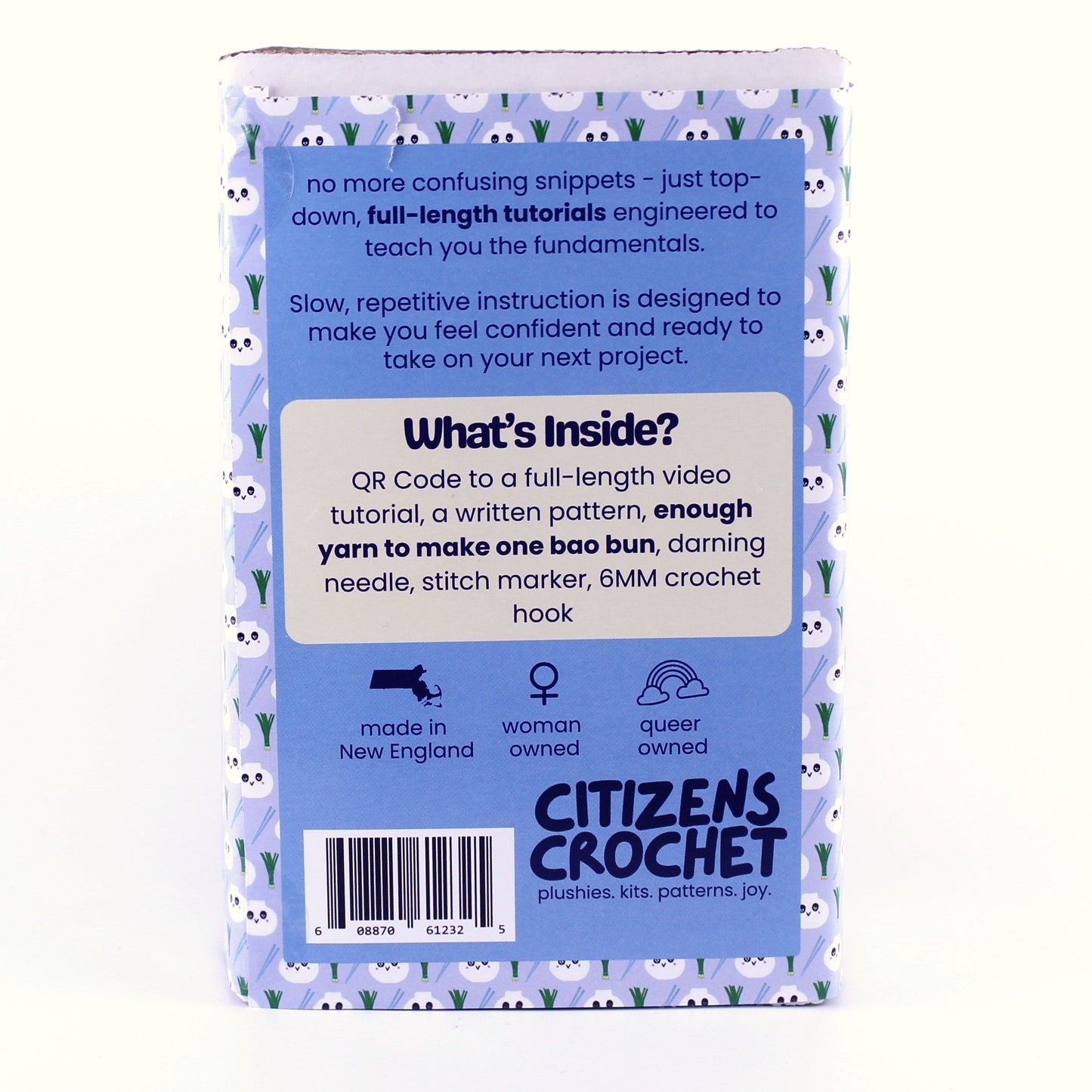 Bao Bun Learn to Crochet Kit, Beginner Crochet Kit by Citizens Crochet