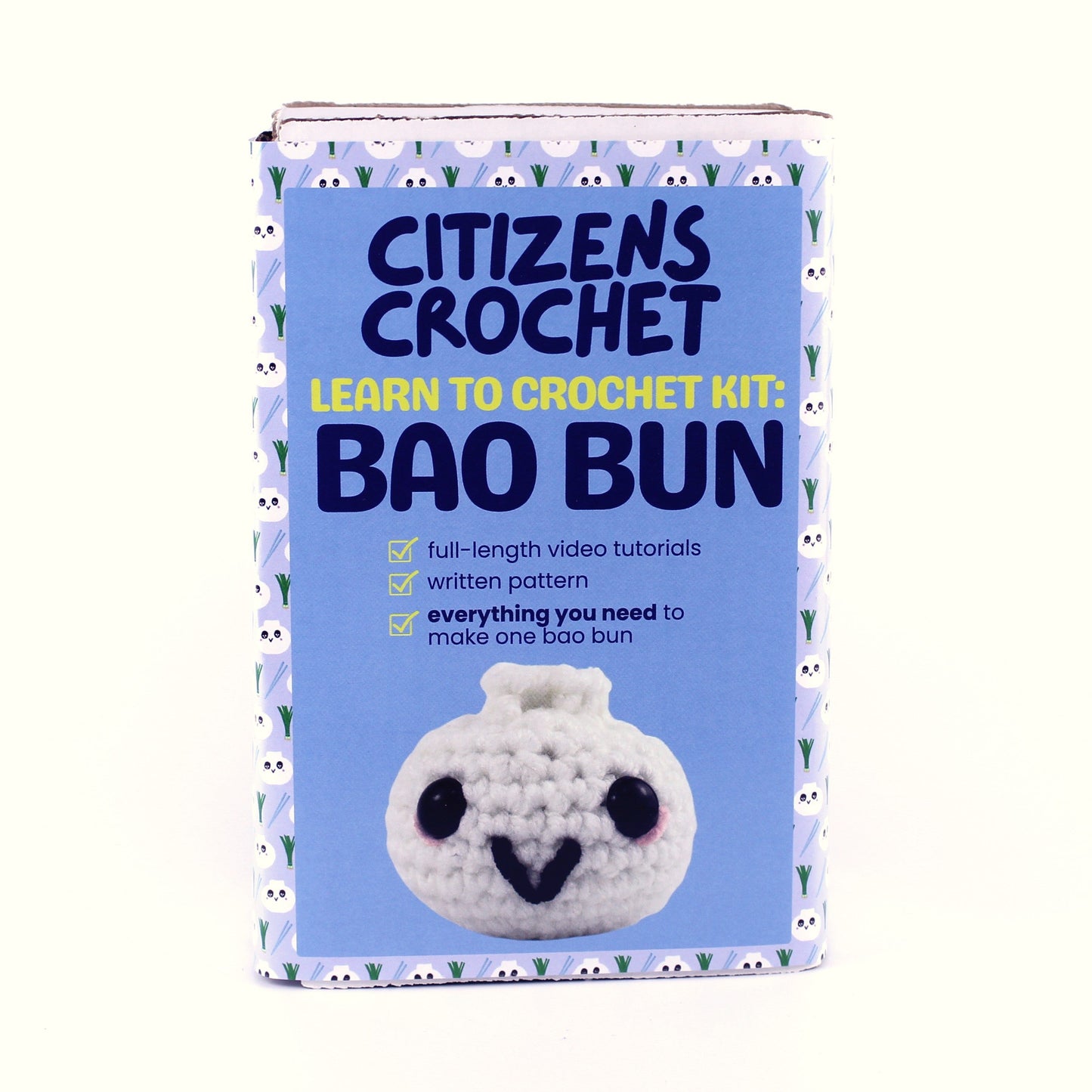 Bao Bun Learn to Crochet Kit, Beginner Crochet Kit by Citizens Crochet