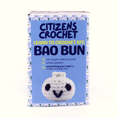 Bao Bun Learn to Crochet Kit, Beginner Crochet Kit by Citizens Crochet