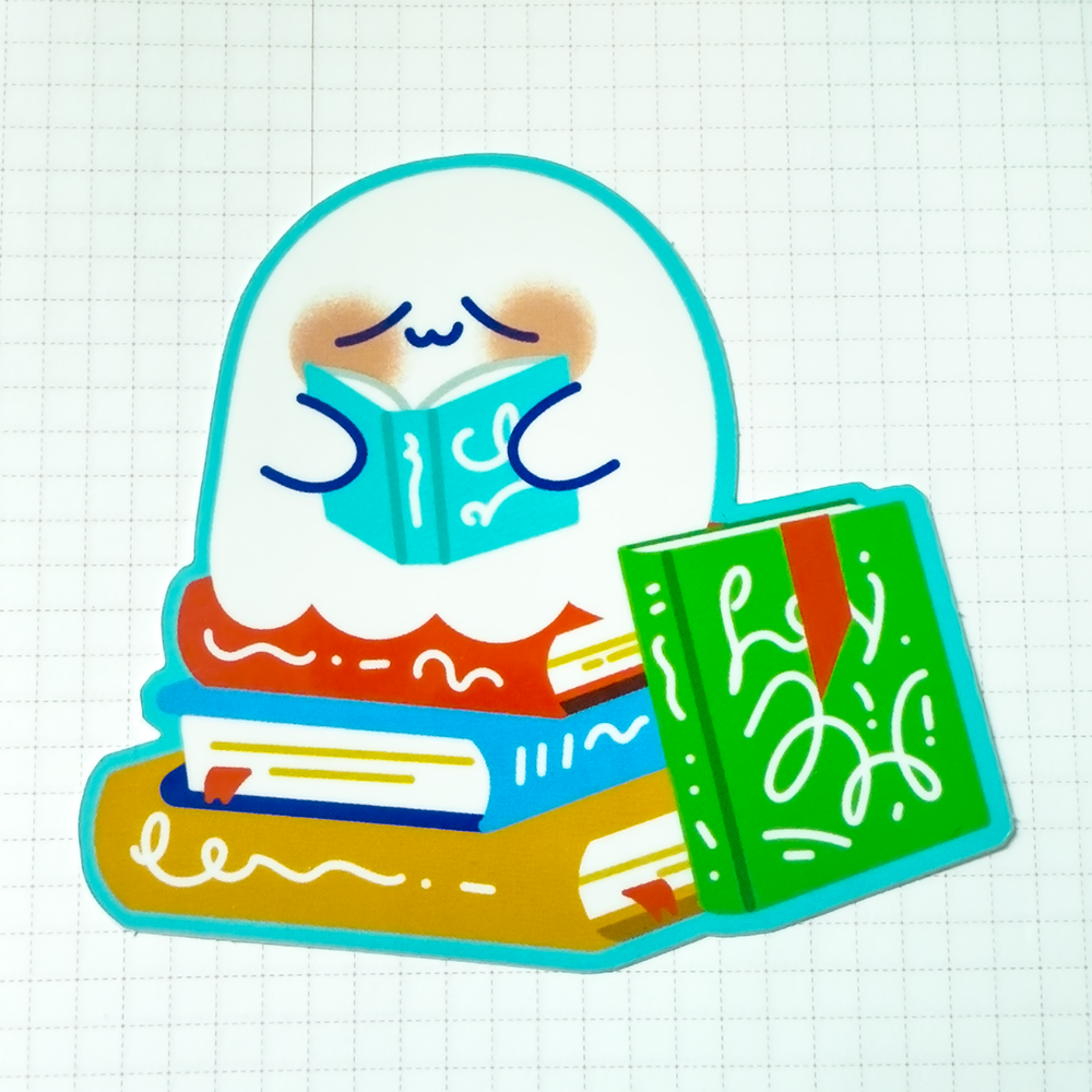 Book Club Waterproof Vinyl Sticker