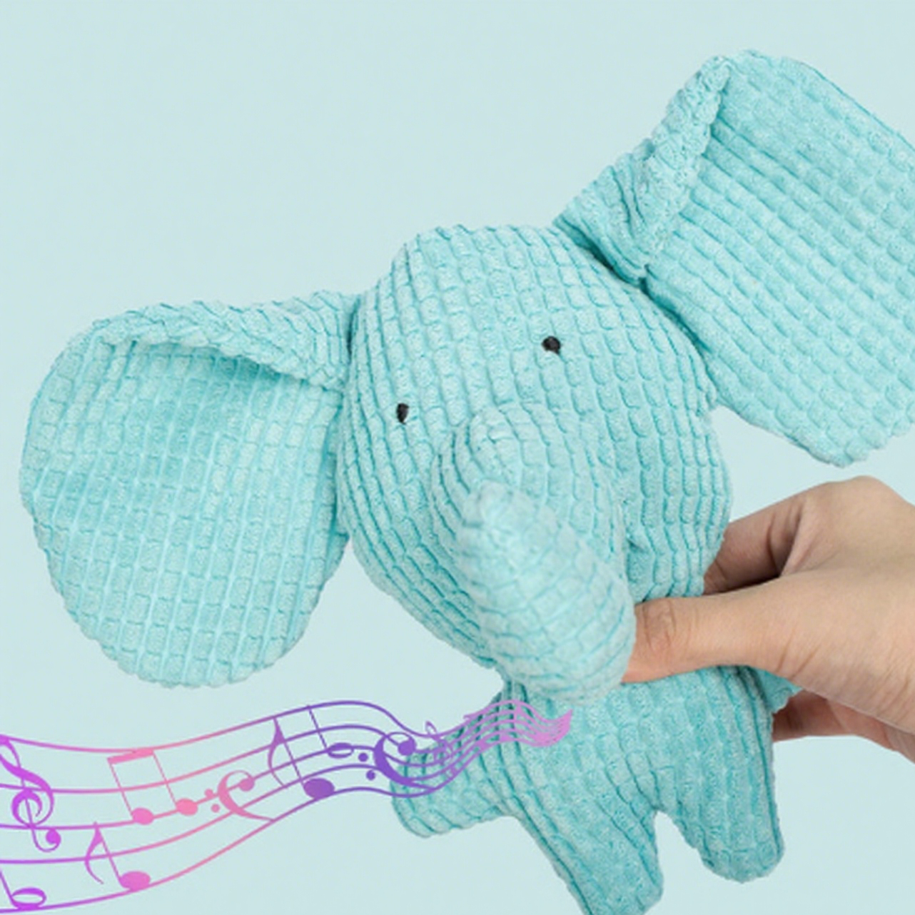 Milou and Lumi Elephant Plush Squeaky Dog Toy