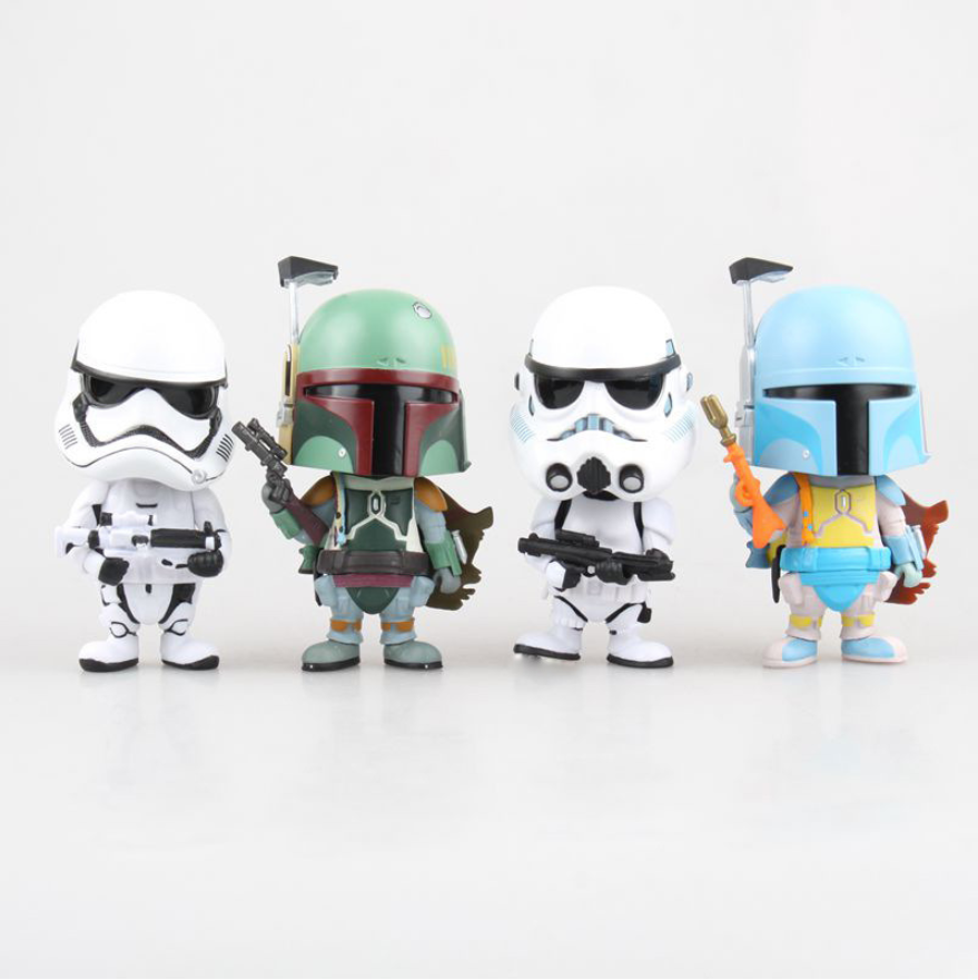 Star Wars Chibi Bounty Hunter Bobblehead Figurine