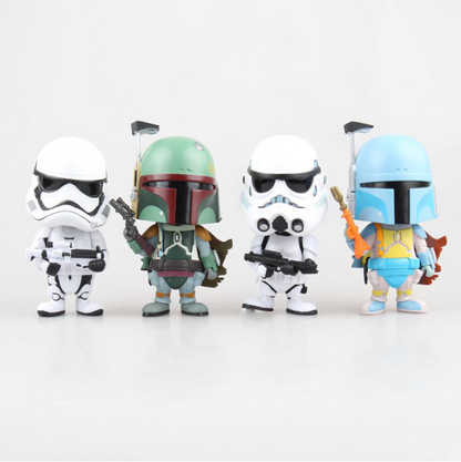 Star Wars Chibi Bounty Hunter Bobblehead Figurine