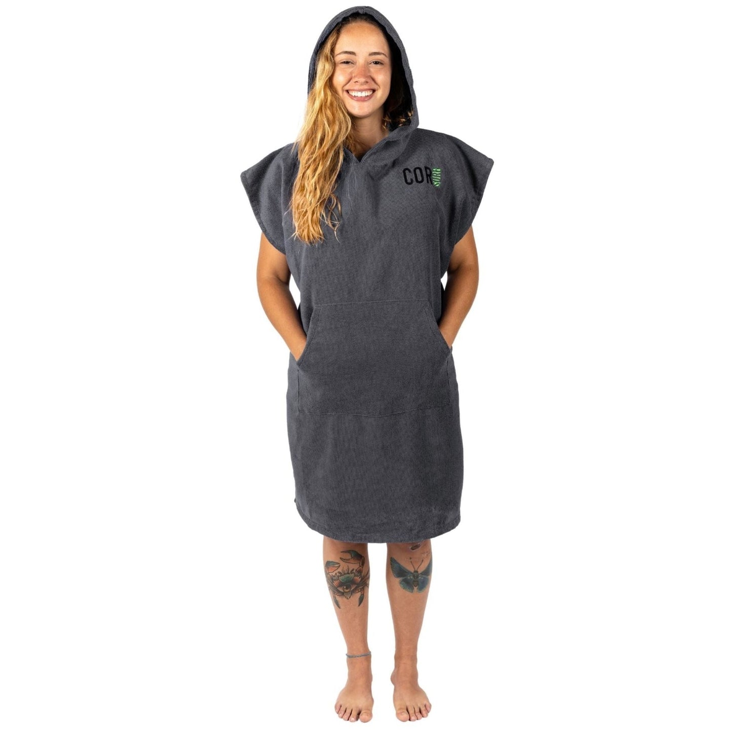 Microfiber Changing Towel Poncho - COR Surf Solid Colors, Unisex, Medium and Large