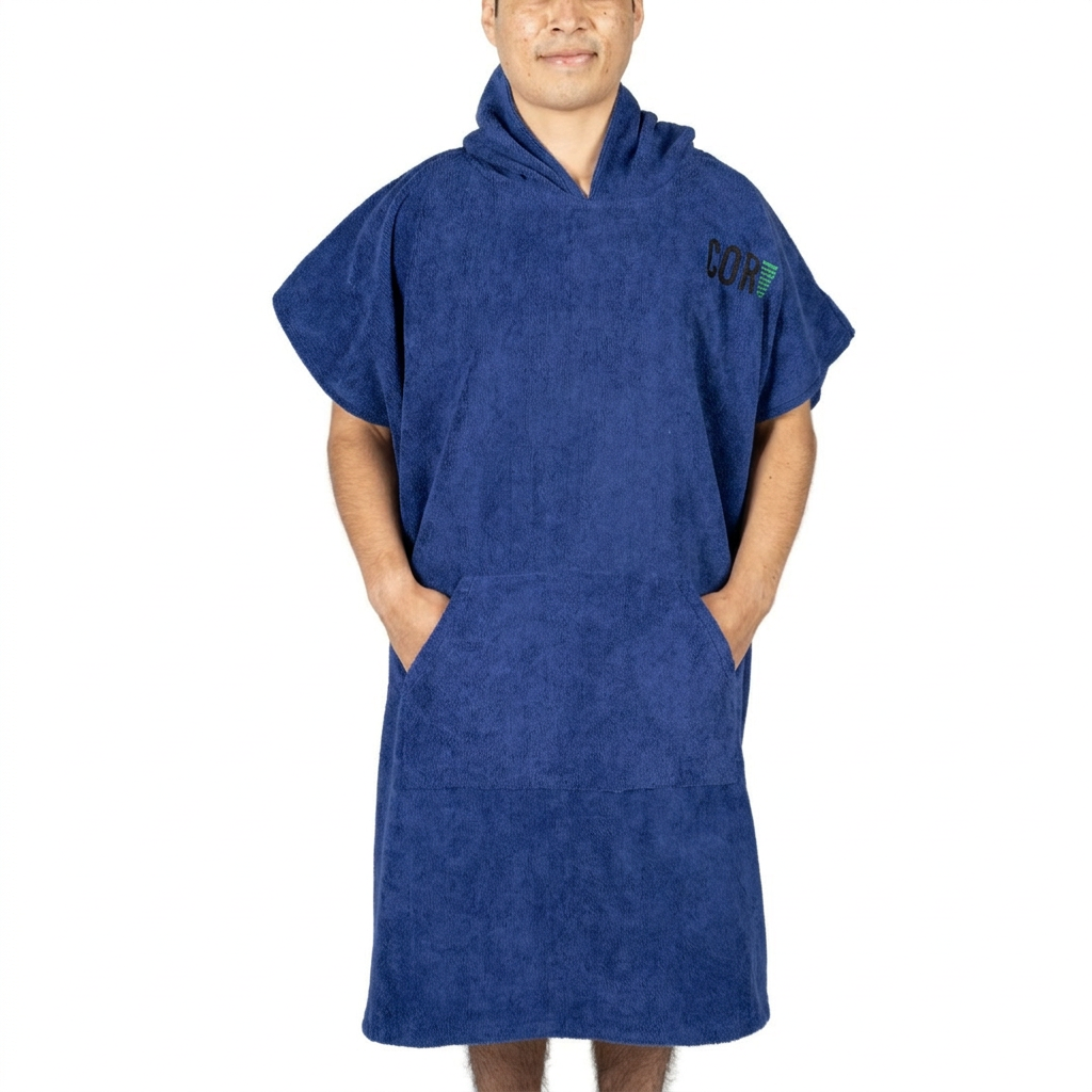 Microfiber Changing Towel Poncho - COR Surf Solid Colors, Unisex, Medium and Large