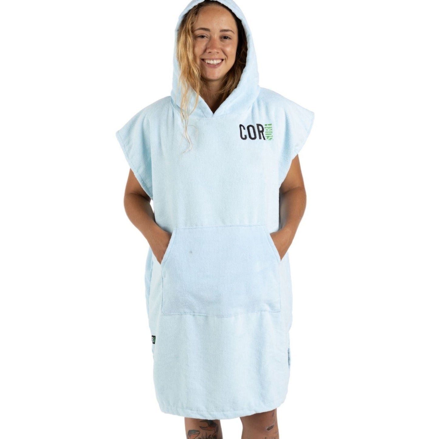 Microfiber Changing Towel Poncho - COR Surf Solid Colors, Unisex, Medium and Large