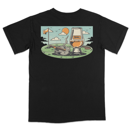 2putt Cigar Screen-Printed Golf T-Shirt