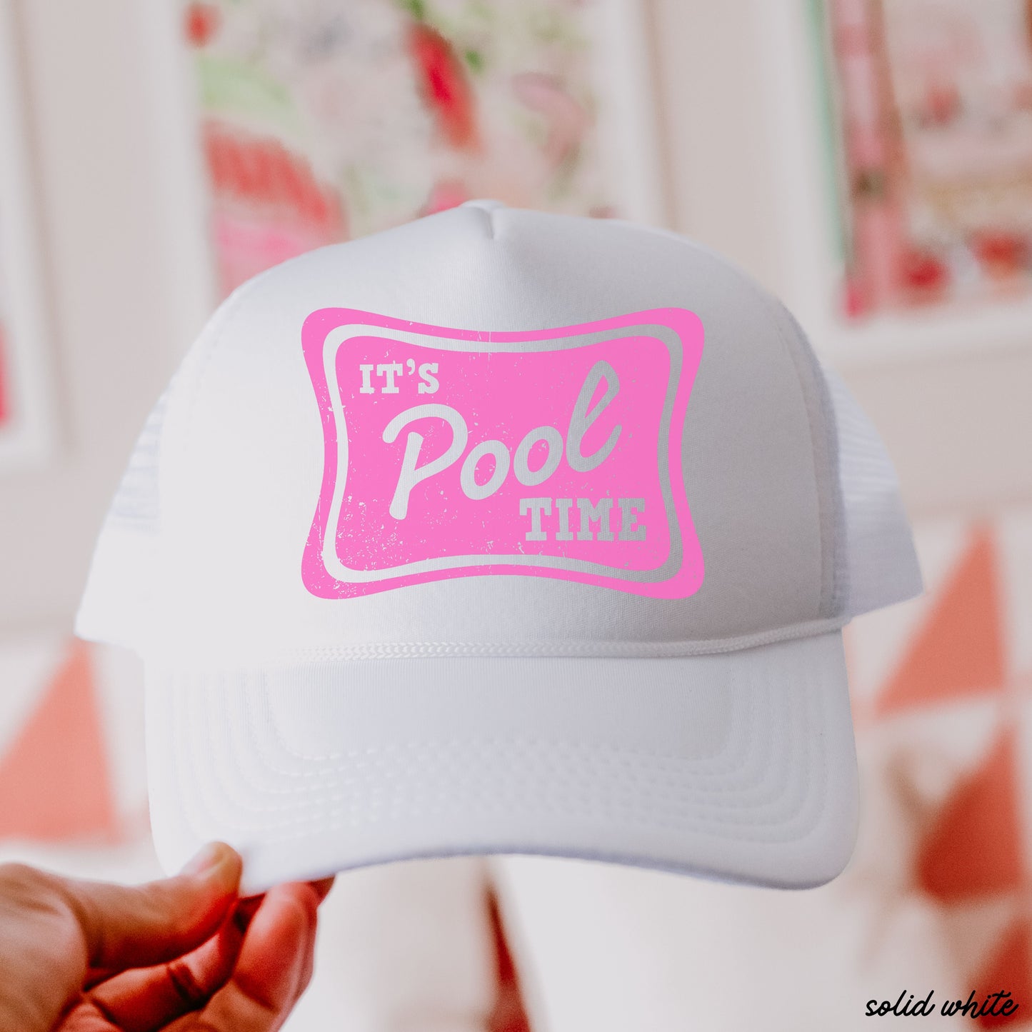 It's Pool Time Trucker Hat