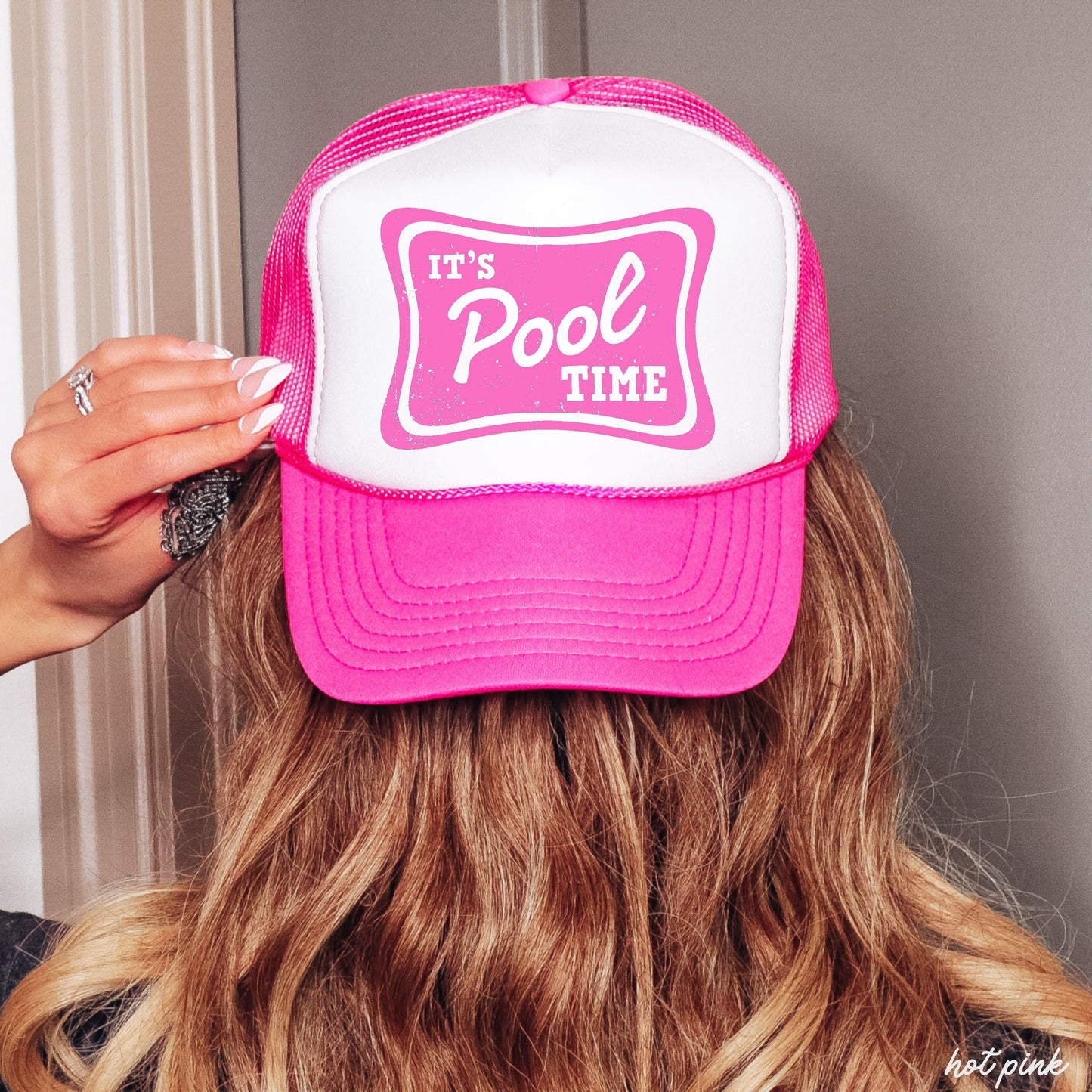 It's Pool Time Trucker Hat