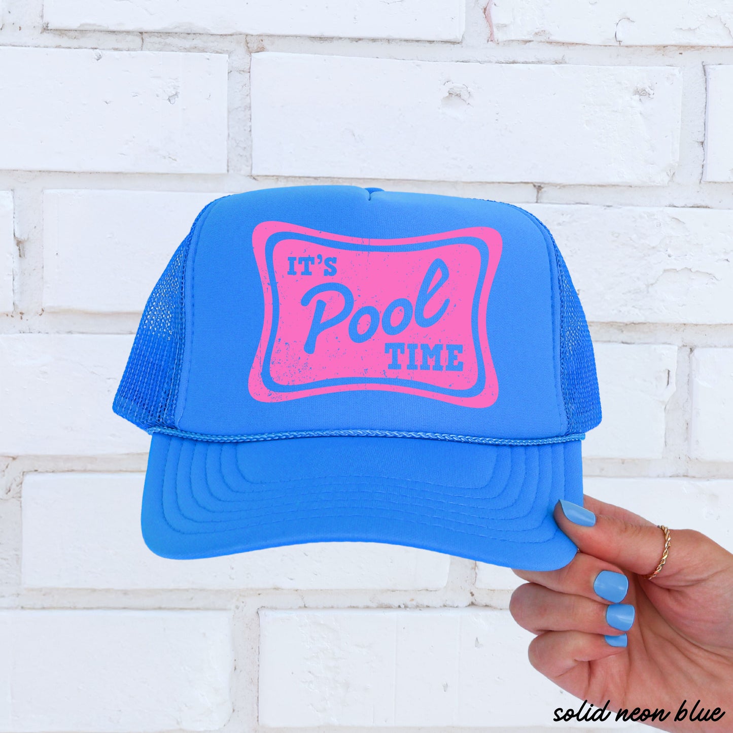 It's Pool Time Trucker Hat