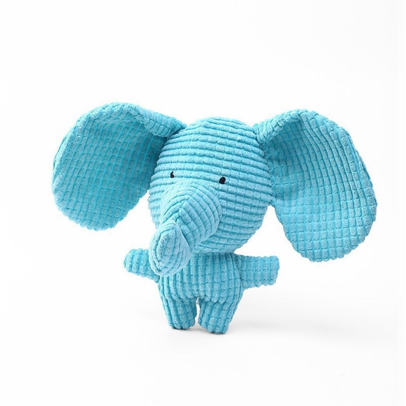 Milou and Lumi Elephant Plush Squeaky Dog Toy