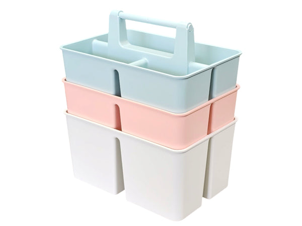 Enjoy Organizer 3-Compartment Shower Caddy with Handle, Made in USA