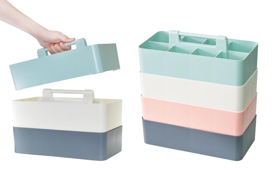 Enjoy Organizer Portable Caddy with 8 Compartments, 4-Pack, Made in USA