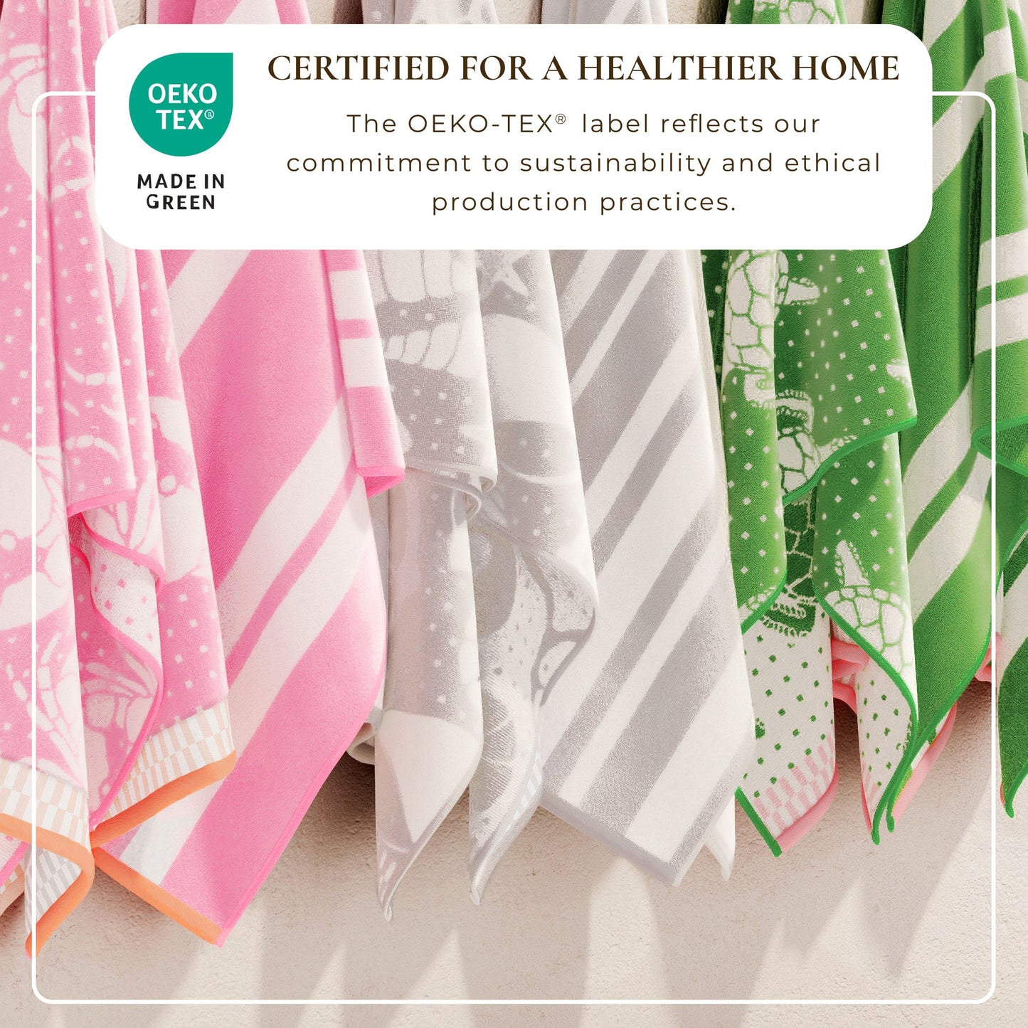 100% Cotton Velour Beach Towels 2-Pack - Maui Collection, 30" x 60"