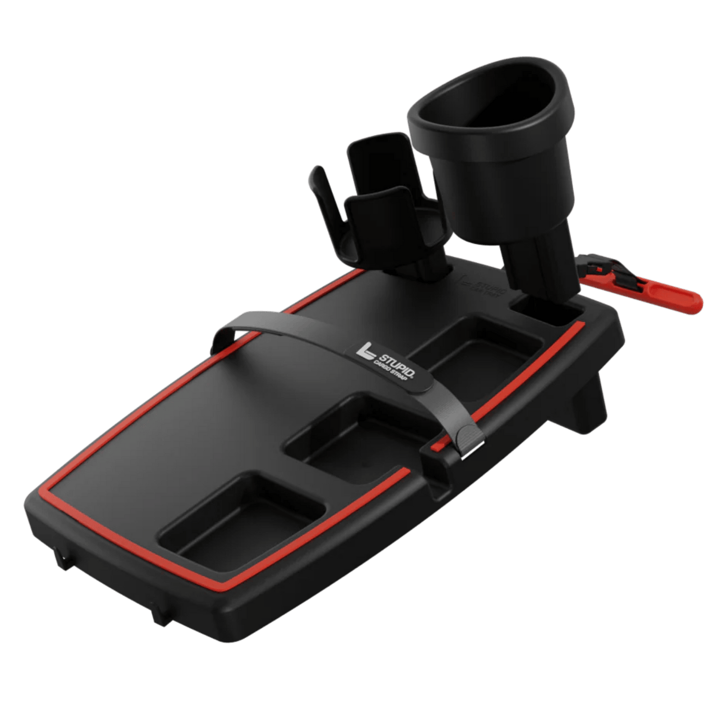 Stupid Car Tray Drink Holder Bundle with XL Cup Holder Expanders
