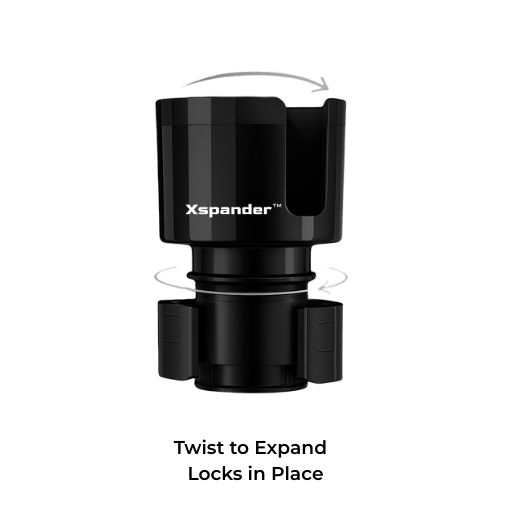 Xspander Universal Twist-to-Lock Cup Holder Expander
