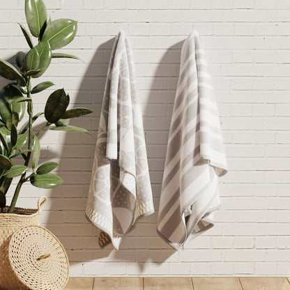 100% Cotton Velour Beach Towels 2-Pack - Maui Collection, 30" x 60"