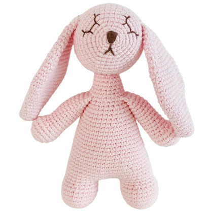 Ginger the Sleepy Bunny Hand-Crocheted Organic Cotton Stuffed Animal