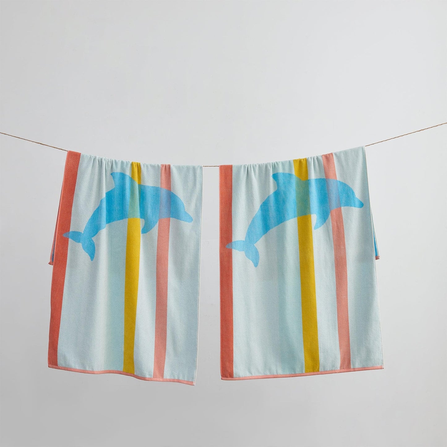 100% Cotton Vibrant Beach Towels 2-Pack - Boca Collection, 30" x 60"