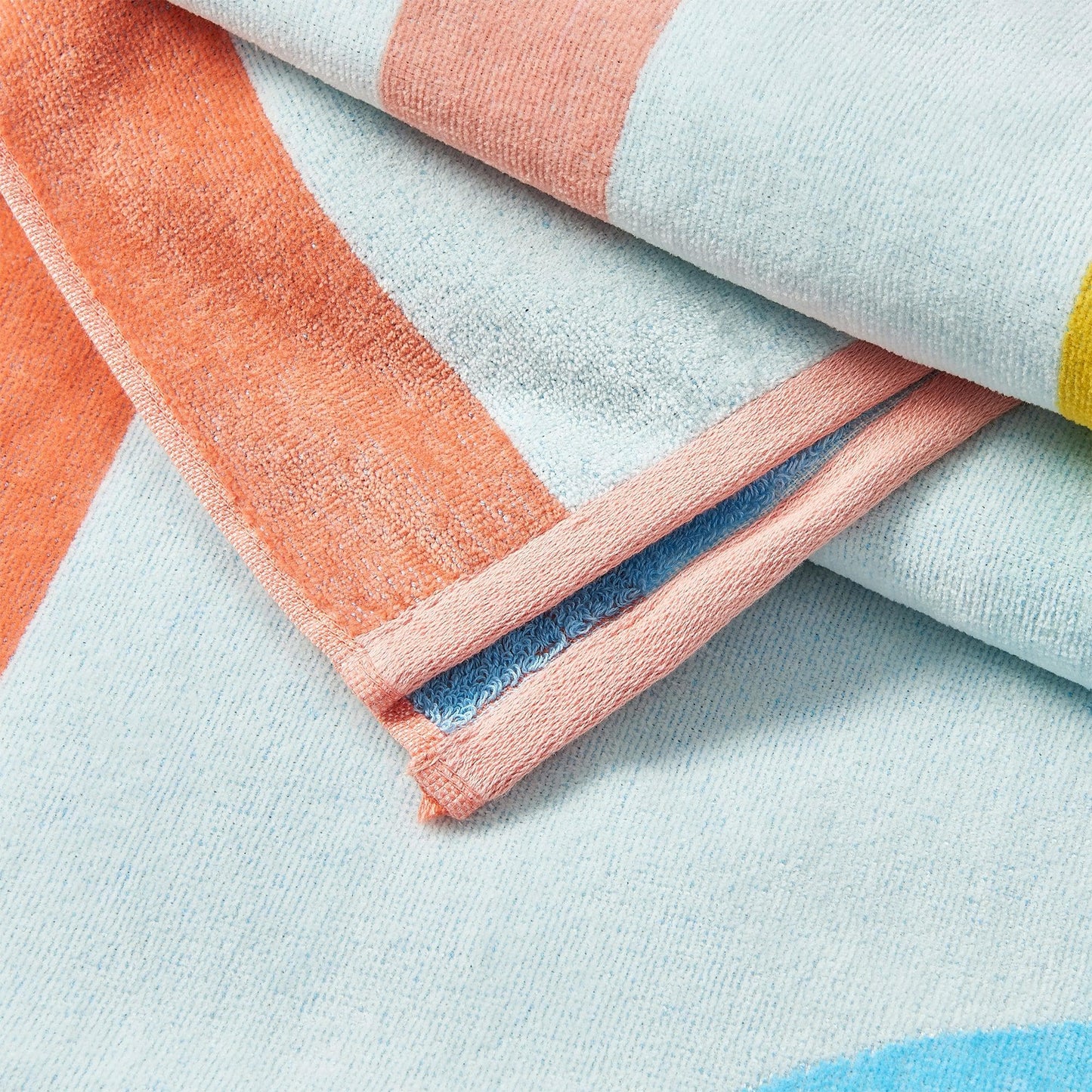 100% Cotton Vibrant Beach Towels 2-Pack - Boca Collection, 30" x 60"