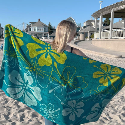 100% Cotton Vibrant Beach Towels 2-Pack - Boca Collection, 30" x 60"