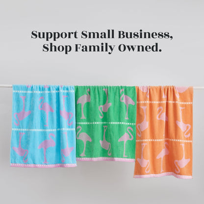 100% Cotton Jacquard Beach Towels 2-Pack - Playa Collection, 30" x 60"