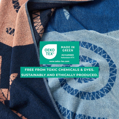 100% Cotton Jacquard Beach Towels 2-Pack - Playa Collection, 30" x 60"