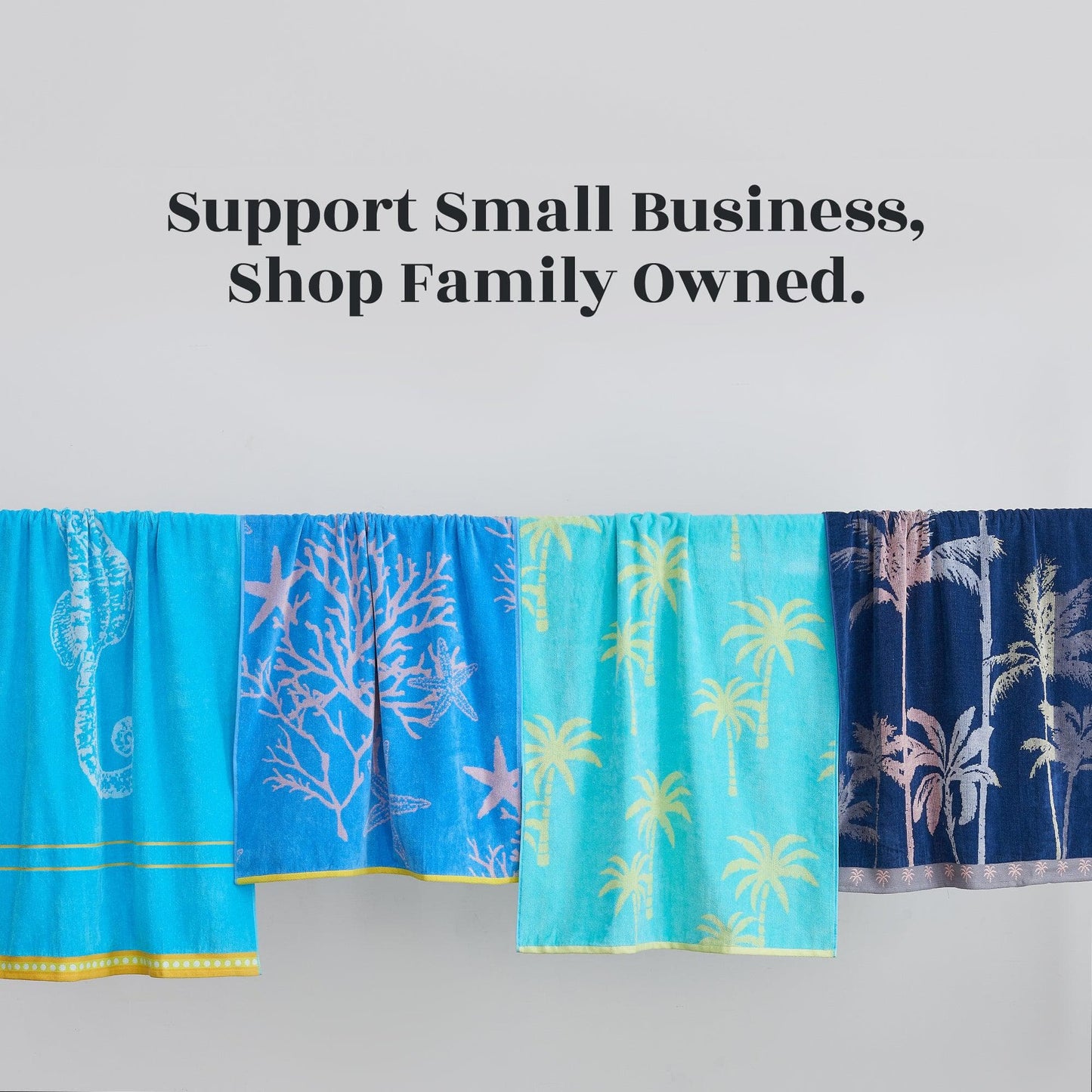 100% Cotton Jacquard Beach Towels 2-Pack - Playa Collection, 30" x 60"