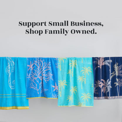 100% Cotton Jacquard Beach Towels 2-Pack - Playa Collection, 30" x 60"