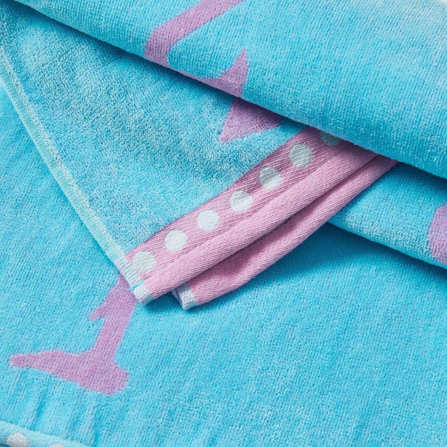 100% Cotton Jacquard Beach Towels 2-Pack - Playa Collection, 30" x 60"