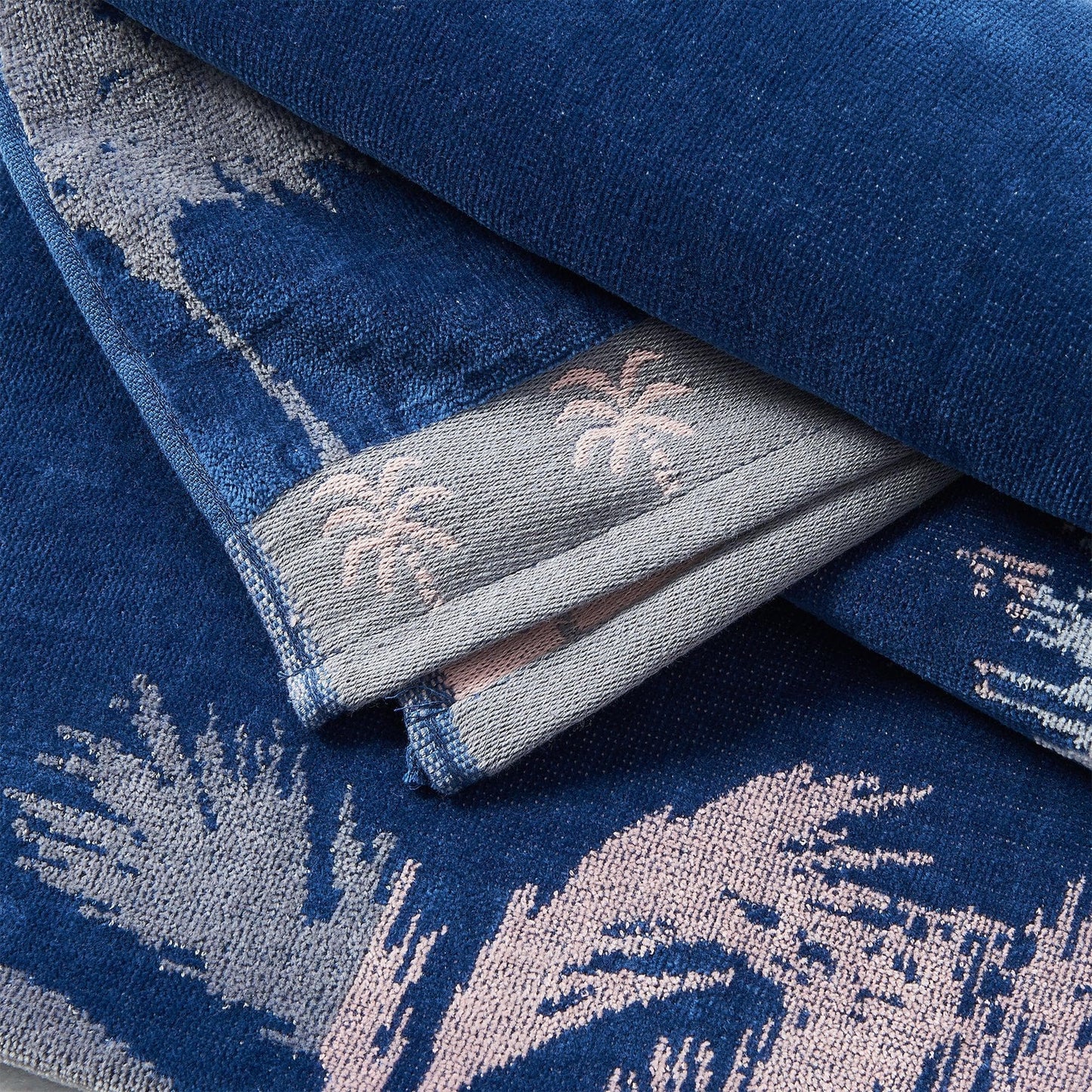 100% Cotton Jacquard Beach Towels 2-Pack - Playa Collection, 30" x 60"