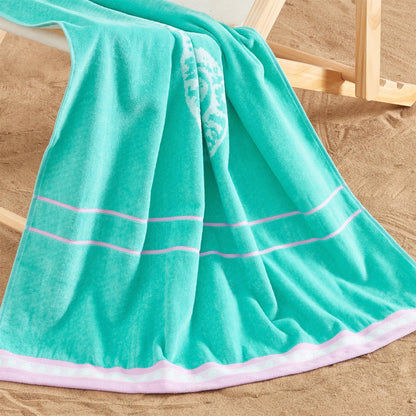 100% Cotton Jacquard Beach Towels 2-Pack - Playa Collection, 30" x 60"