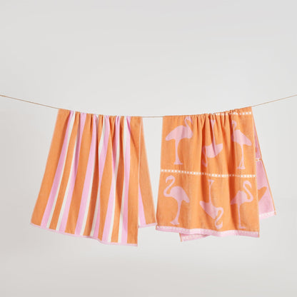 100% Cotton Jacquard Beach Towels 2-Pack - Playa Collection, 30" x 60"