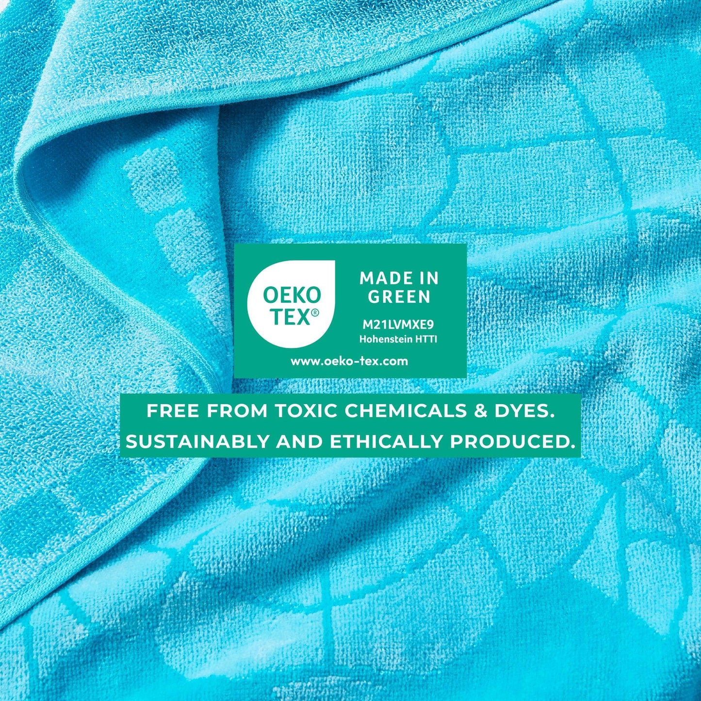 100% Cotton Jacquard Beach Towels 2-Pack - Playa Collection, 30" x 60"