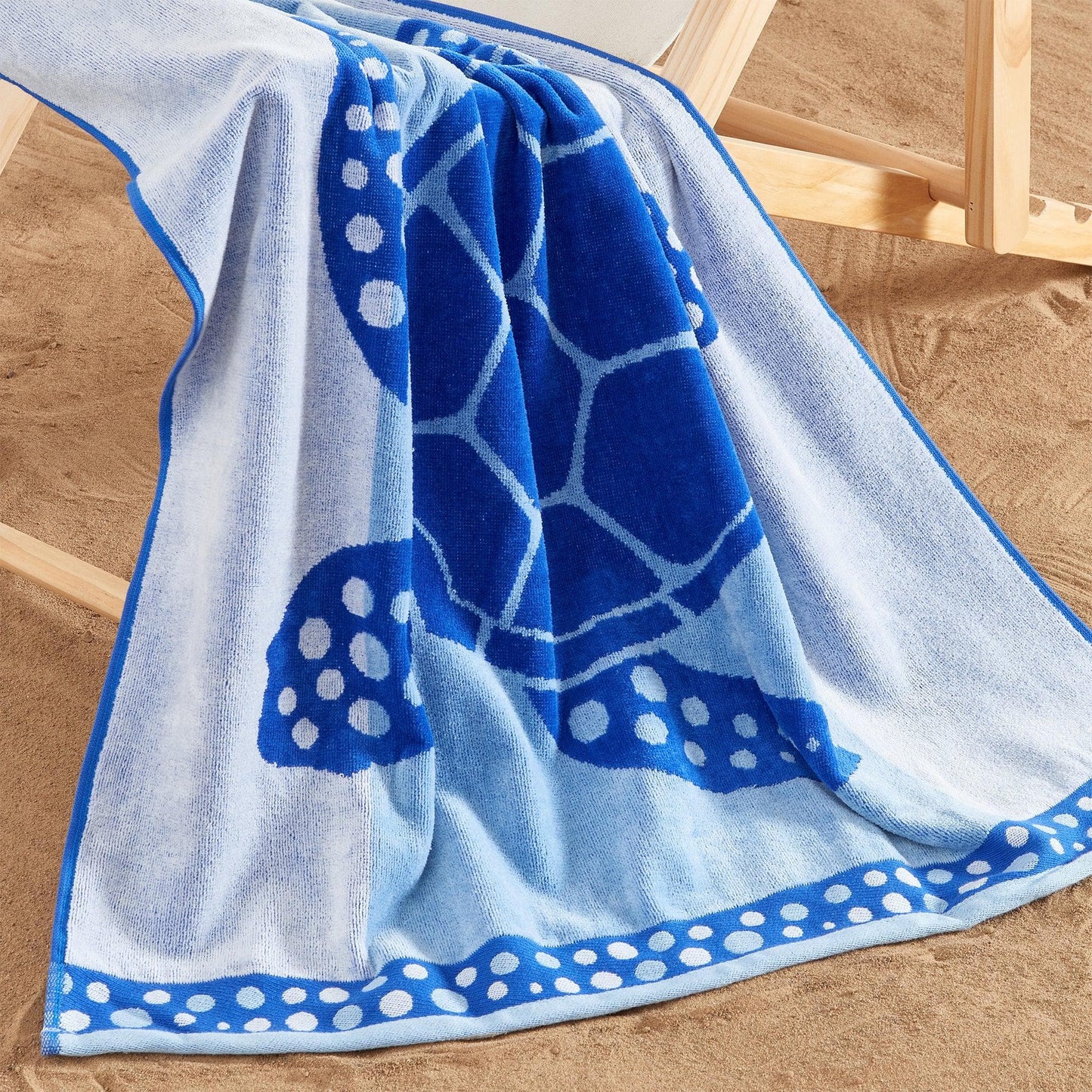 100% Cotton Jacquard Beach Towels 2-Pack - Playa Collection, 30" x 60"