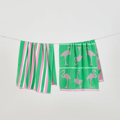 100% Cotton Jacquard Beach Towels 2-Pack - Playa Collection, 30" x 60"