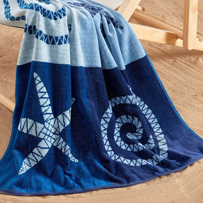 100% Cotton Jacquard Beach Towels 2-Pack - Playa Collection, 30" x 60"