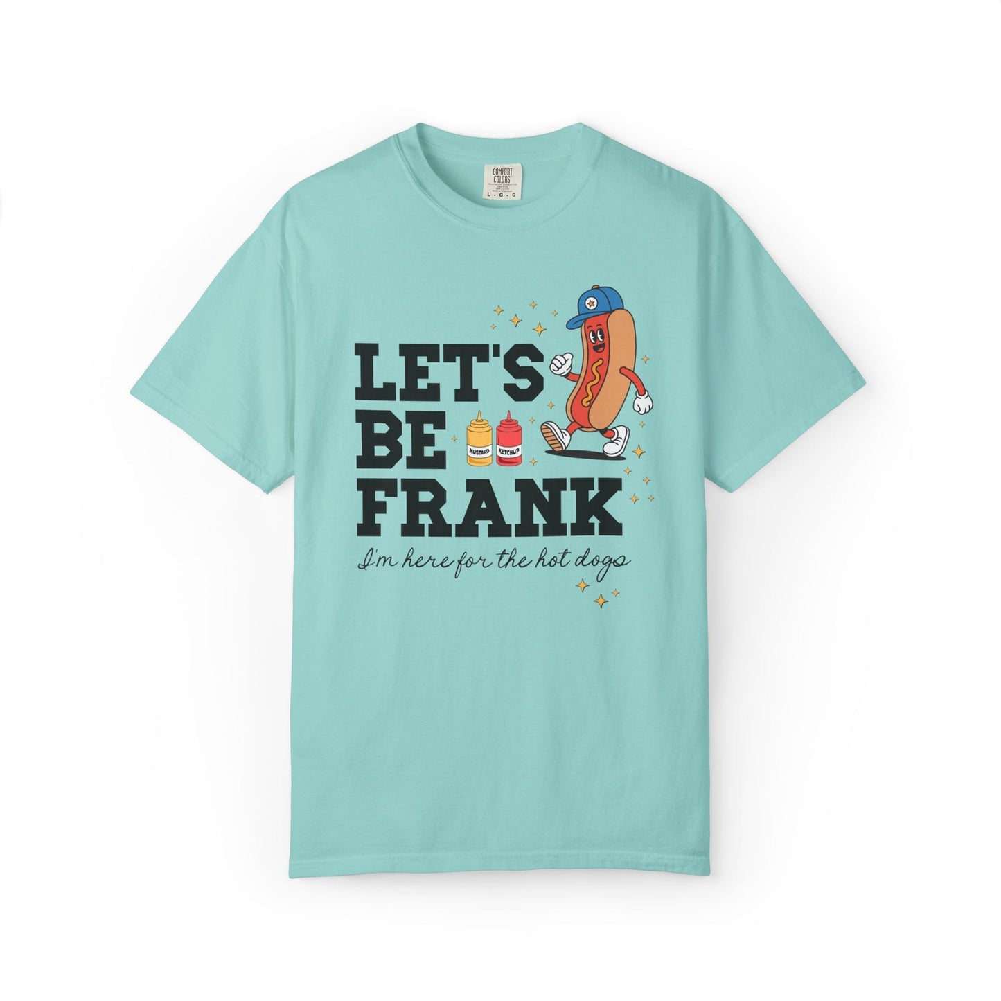 I'm Just Here for the Hot Dogs T-Shirt - Funny Foodie BBQ Tee for Dad, Comfort Colors