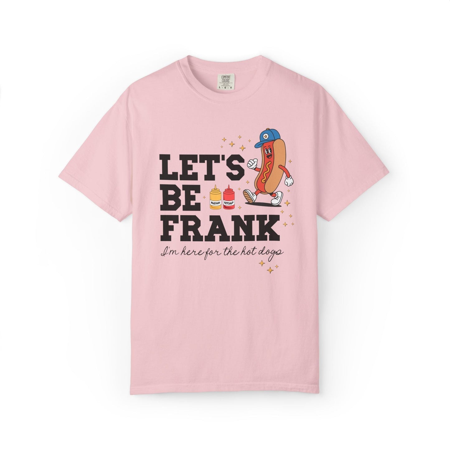I'm Just Here for the Hot Dogs T-Shirt - Funny Foodie BBQ Tee for Dad, Comfort Colors