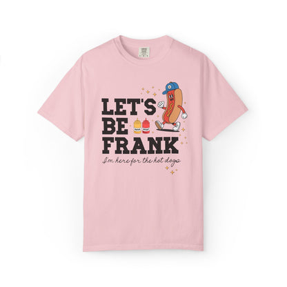 I'm Just Here for the Hot Dogs T-Shirt - Funny Foodie BBQ Tee for Dad, Comfort Colors