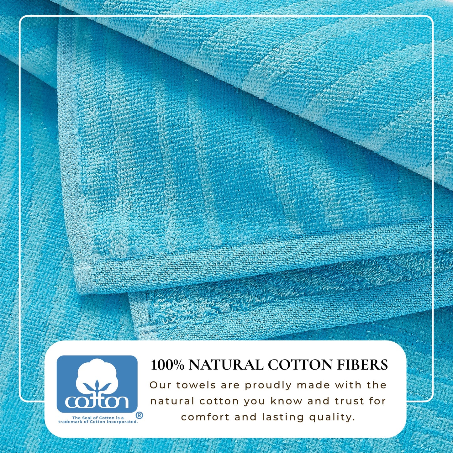 100% Cotton Velour Beach Towels 2-Pack - Maui Collection, 30" x 60"