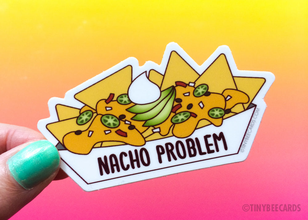 Nacho Problem! Nachos Pun Vinyl Sticker