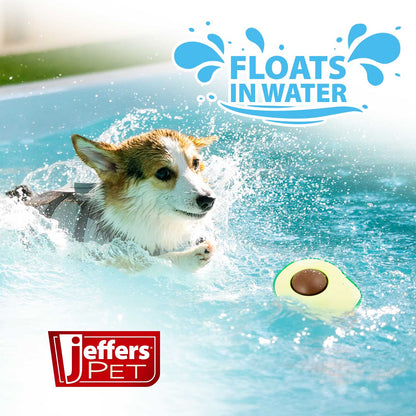 Jeffers Floating Natural Rubber Dog Chew Toy, Vanilla Scent, Avocado or Cucumber